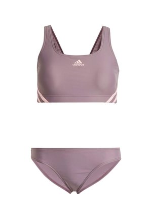 3-STRIPES - Bikini - shadow fig pink spark
