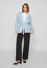 VILA VILIOMY LONG OPEN CARDIGAN - Vesta na kopčanje - kentucky blue