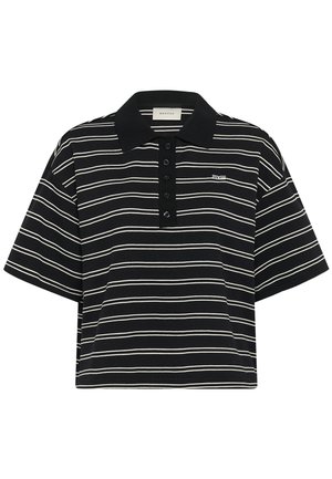 Gestuz, PILOVA POLO TEE - Polokošeľa - black/white