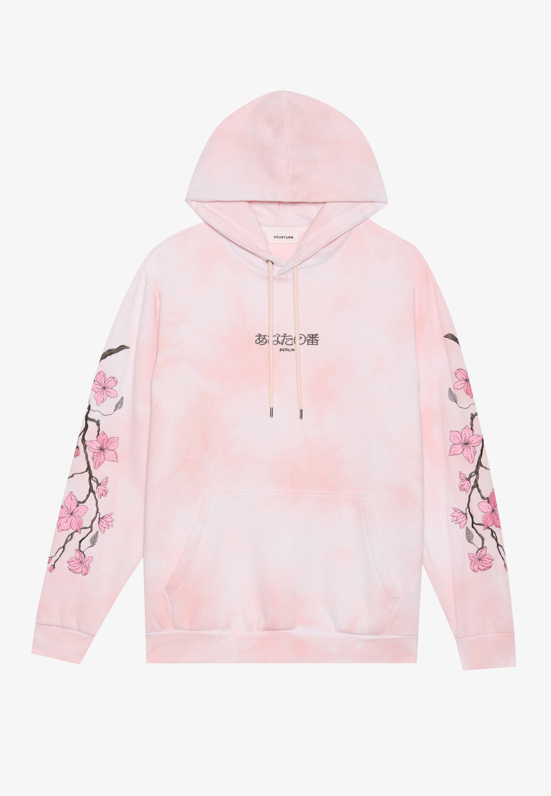 YOURTURN UNISEX RELAXED FIT TIE DYE HOODIE - Hoodie - pink