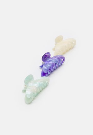 PCJANI HAIRSHARK 3 PACK - Hair styling accessory - butterfly/lavendula/cloud dancer