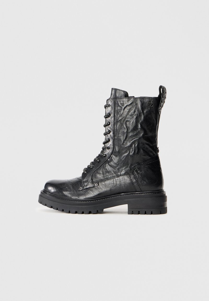 Lazamani Veterboots zwart Lazamani Veterboots zwart