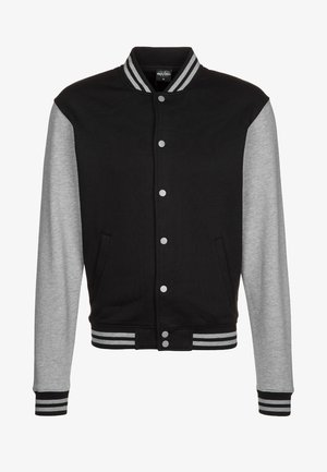 2 TONE COLLEGE  - Užtrauktuku užsegamas treningas - black/grey