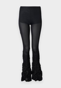 SMOCKED TROUSER - Broek - black