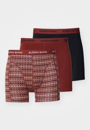 3 PACK - Trunks - black/dark red