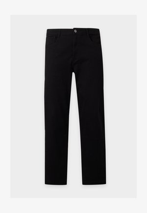Pier One by Zalando, 5 POCKET STRAIGHT LEG TROUSERS - Straight leg jeans - black