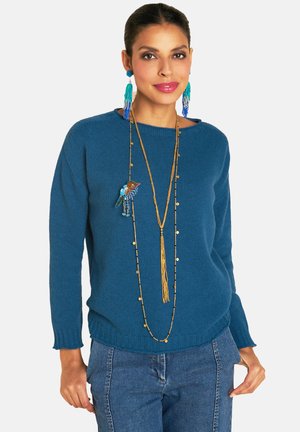 Strickpullover - petrole