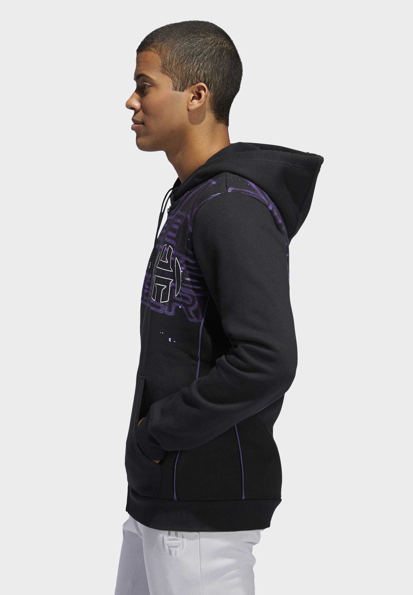 adidas Performance HARDEN STAR WARS AUREBESH HOODIE adidas Performance STAR WARS Sweatjacke blackwhite