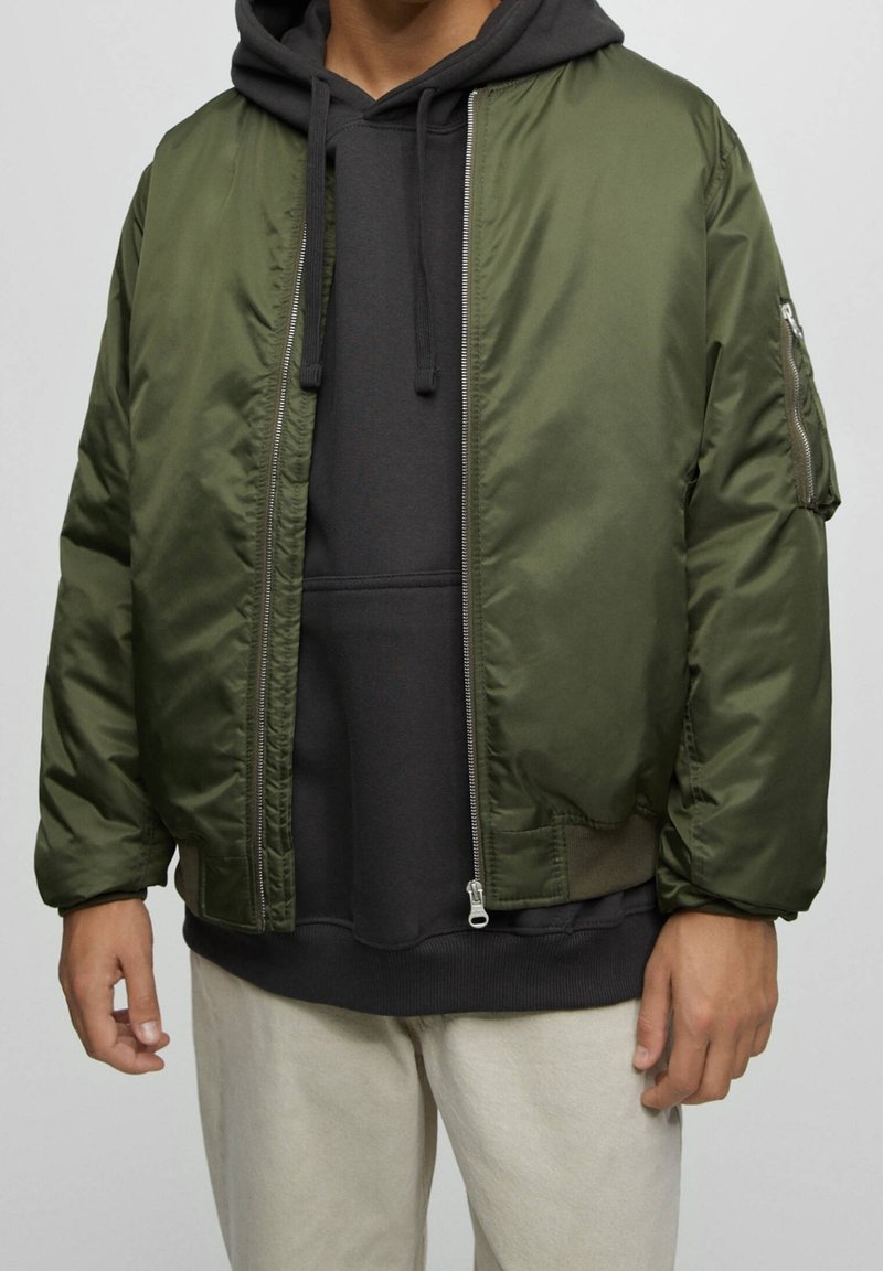 PULL&BEAR Bomber Jacket - dark green