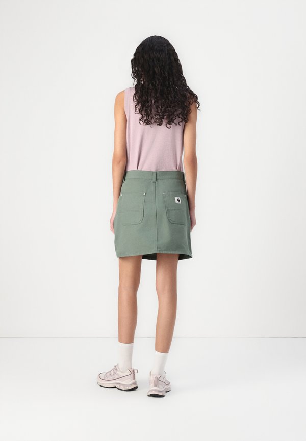 MAEVE DOUBLE KNEE SKIRT - Mini skirt - park stone washed2