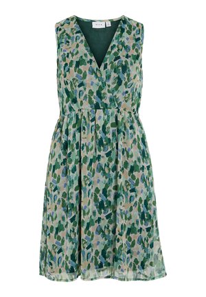 VILA, VIEMMA DRESS - Freizeitkleid - smoke green