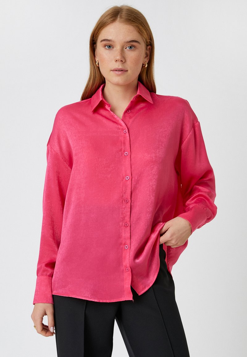 Koton Overhemdblouse neonroze Koton Overhemdblouse neonroze
