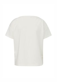 comma AUS IM BOXY CUT - T-Shirt print - weiß