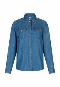 Gombos blúz - blue denim