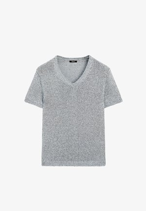 Massimo Dutti, T-shirt basic - blue-grey