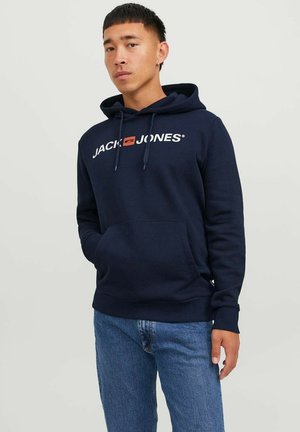Jack & Jones MIT ECORP - Kapuzenpullover - navy logo