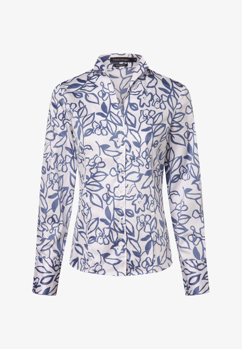 Franco Callegari Button-down blouse - weiß indigo