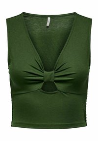 ONLY OHNE ÄRMEL V-AUSSCHNITT - Viršus - rifle green