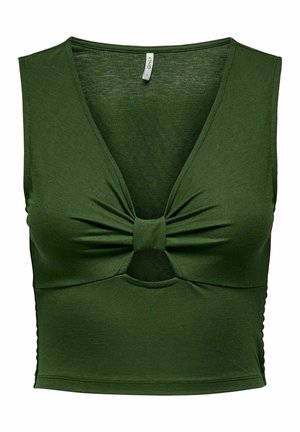 ONLY OHNE ÄRMEL V-AUSSCHNITT - Topp - rifle green