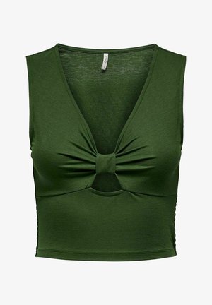 ONLY OHNE ÄRMEL V-AUSSCHNITT - Top - rifle green