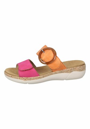 Mules - magenta orange