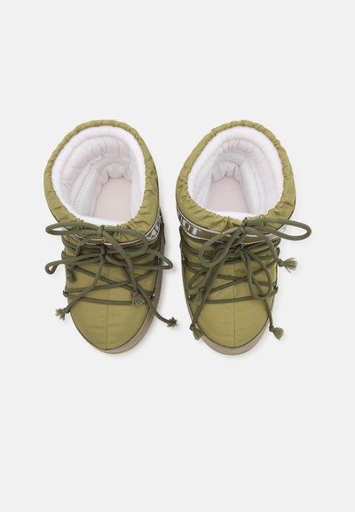Moon Boot ICON UNISEX - Nööritavad poolsaapad - khaki