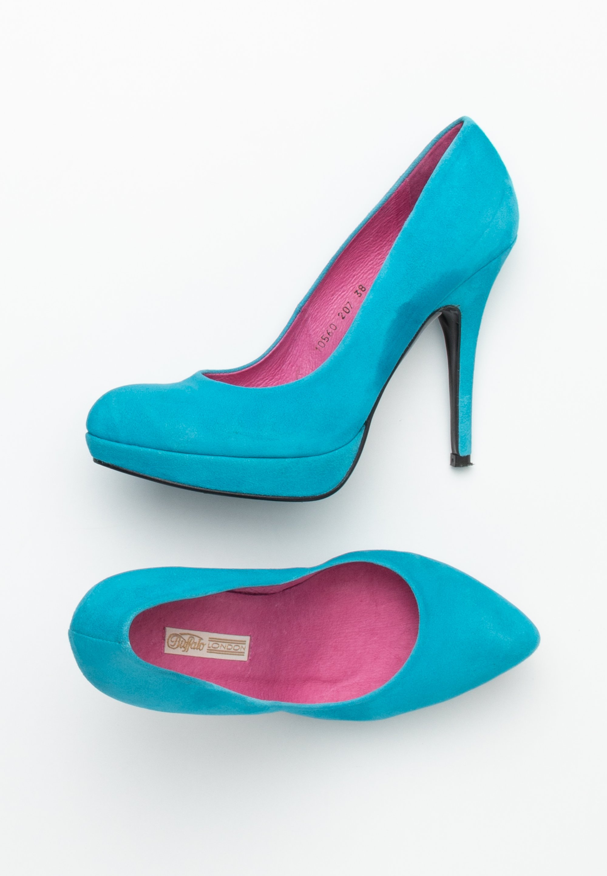 Buffalo London Platform heels blue (Pre-owned) Zalando