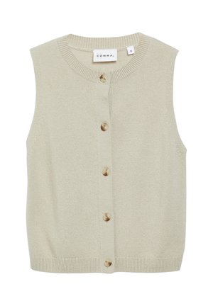 comma, STRICKJACKE - Waistcoat - beige