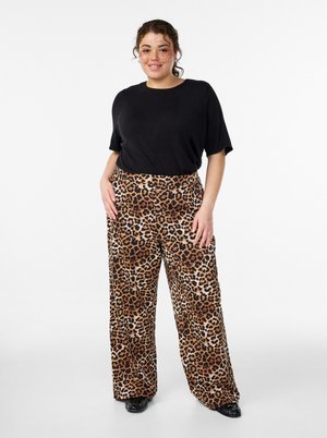 Trousers - leopard aop