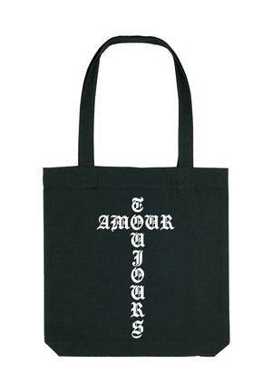 AMOUR TOUJOURS EMBROIDERY  - Cabas - black