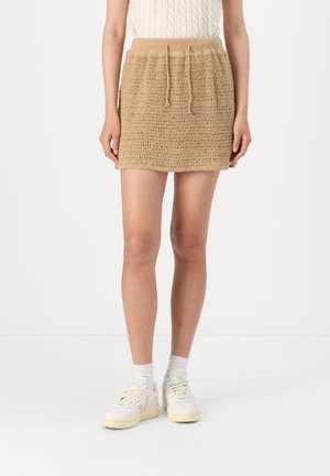 SOLEIL MINI SKIRT - Miniskjørt - taupe