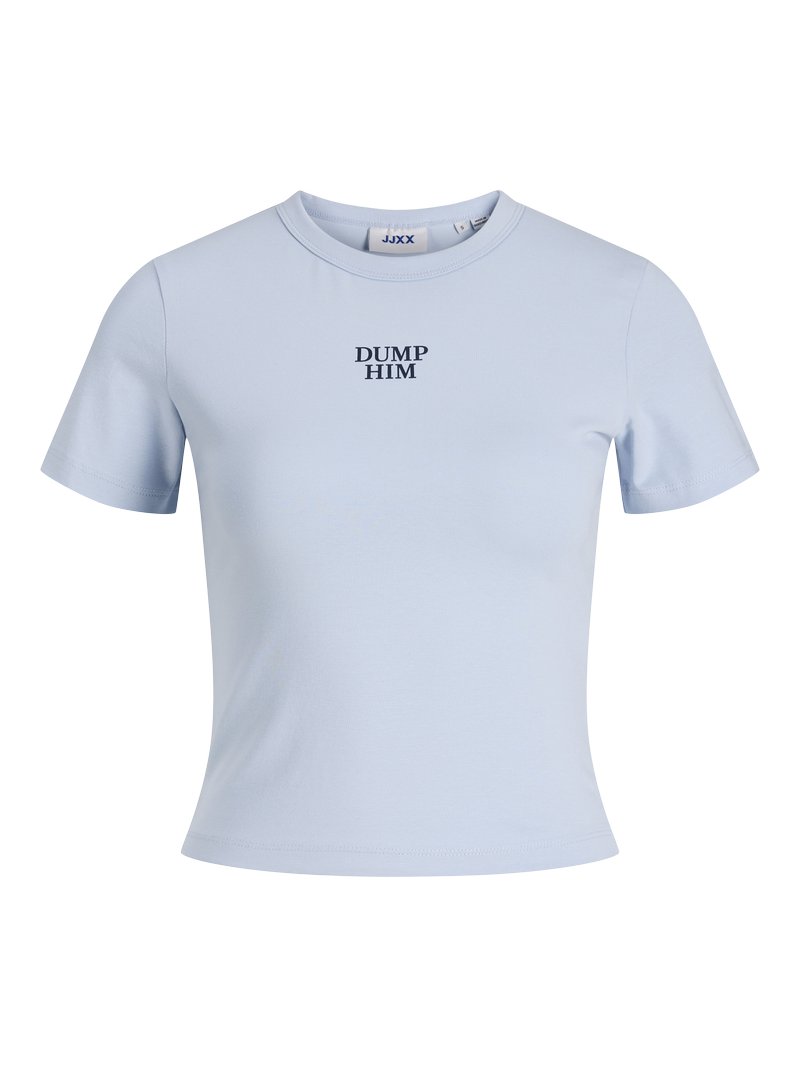 JJXX T-shirt print lichtblauw