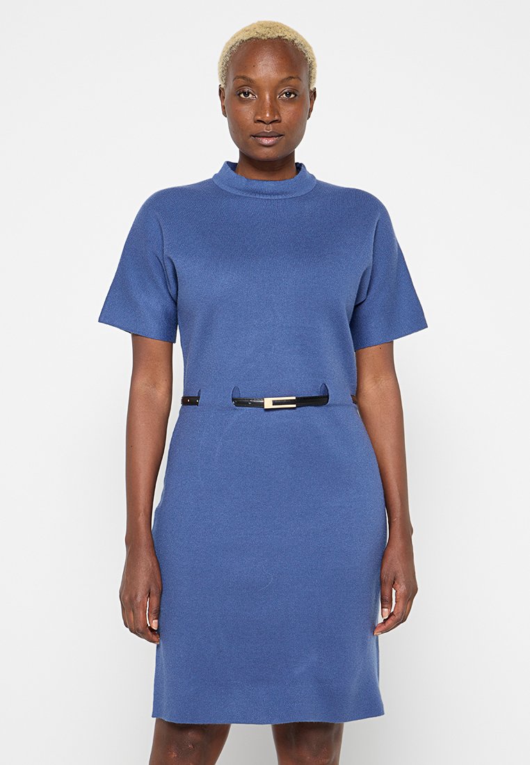 Apart Gebreide jurk blauw