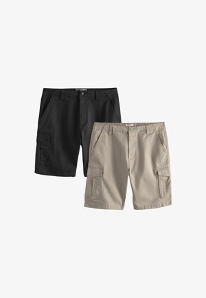 Next, REGULAR FIT 2 PACKS - Shorts - black mushroom