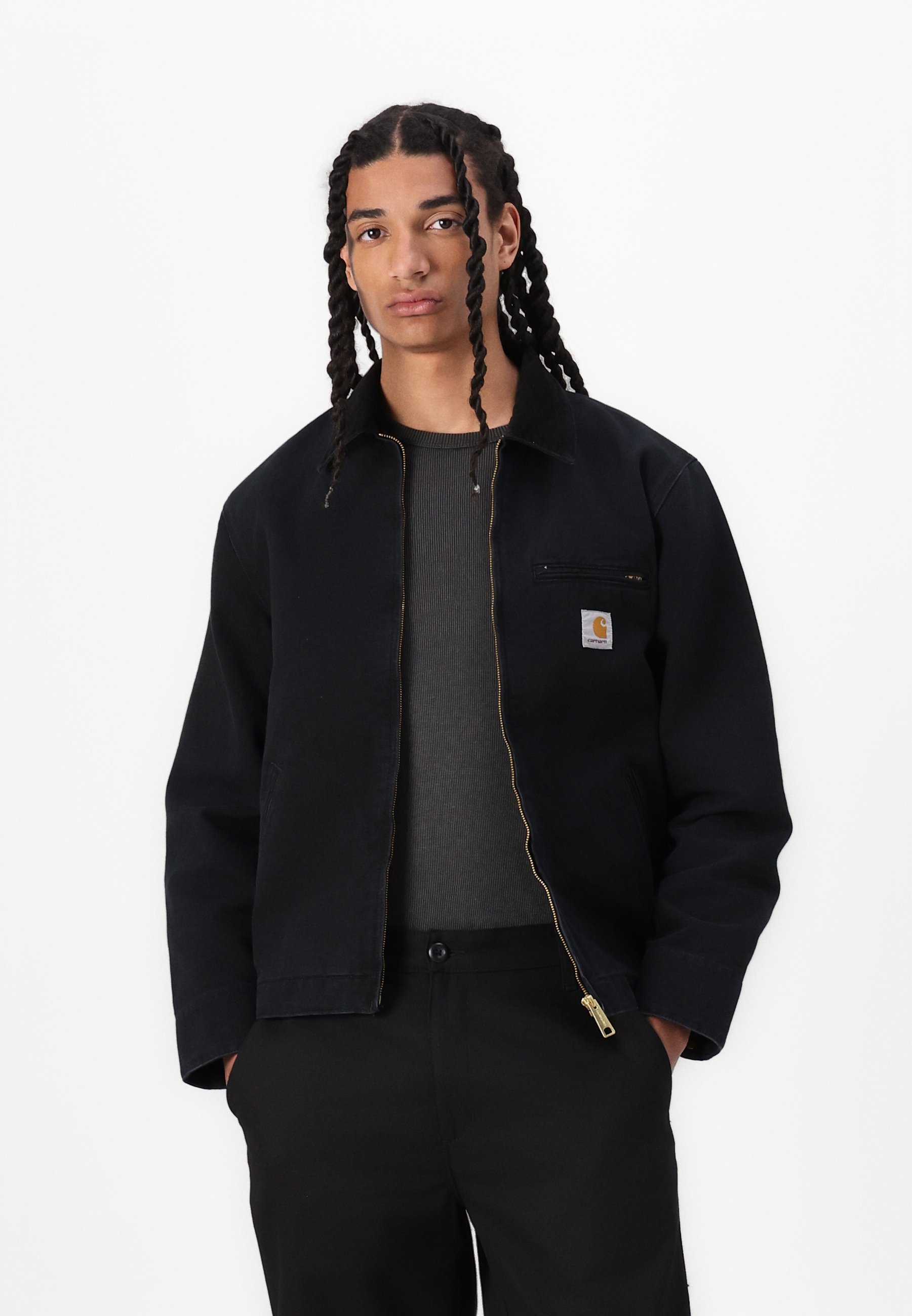 Carhartt WIP DETROIT - Summer jacket - black - Zalando.ie