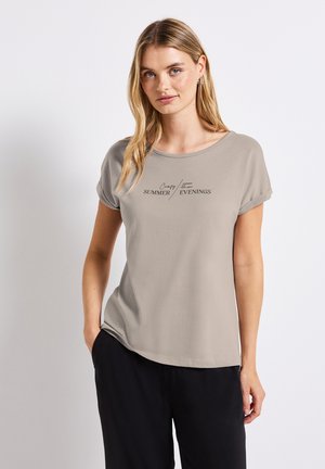 Street One BASIC - Print T-shirt - beige