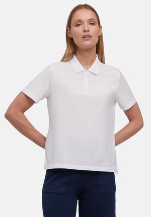 FALKE BASIC BOXY PIQUE POLO - Polo - white