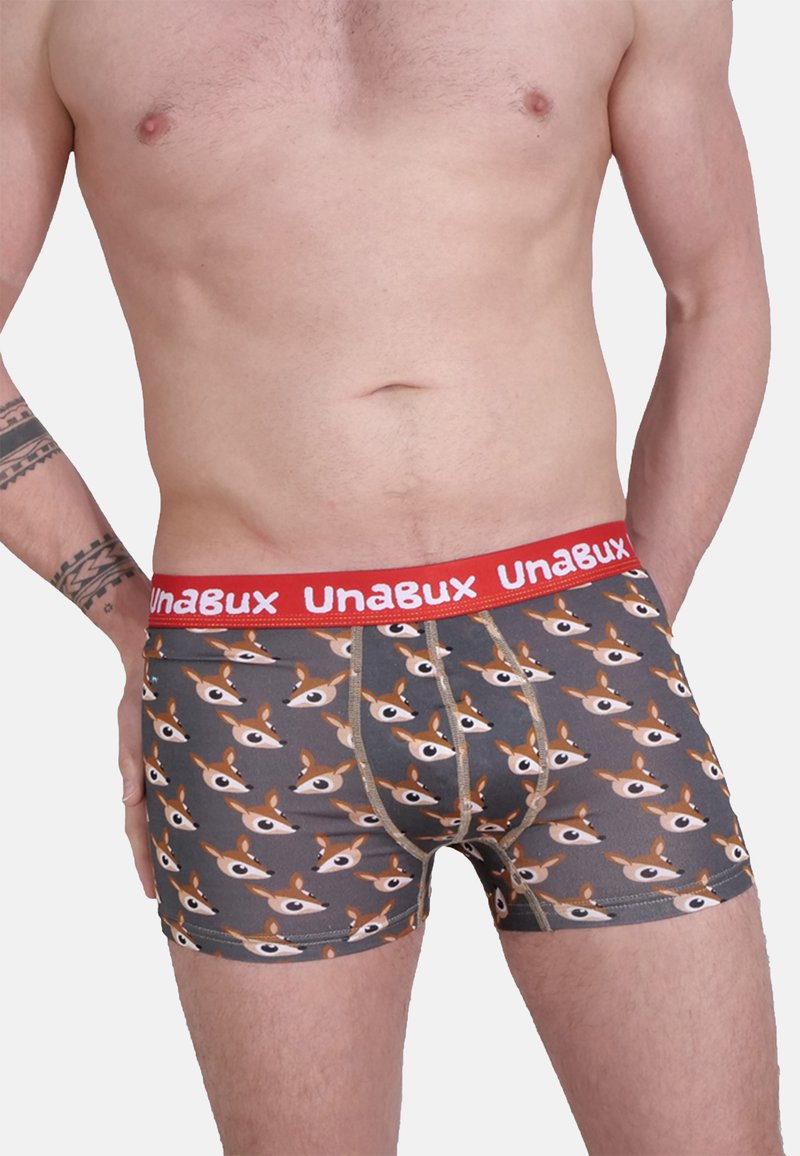 Unabux 2-PACK - Lyhytlahkeiset bokserit - braun