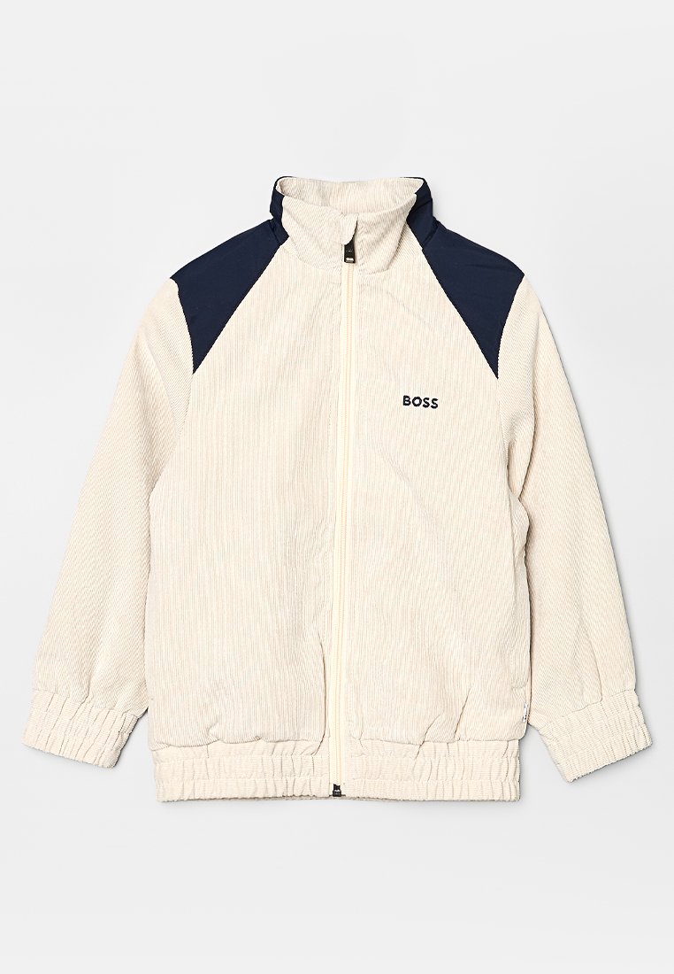 BOSS Kidswear Sweater met rits crème