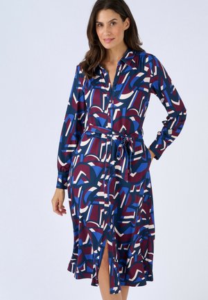 CHAUDE - Blousejurk - bordeaux graphic