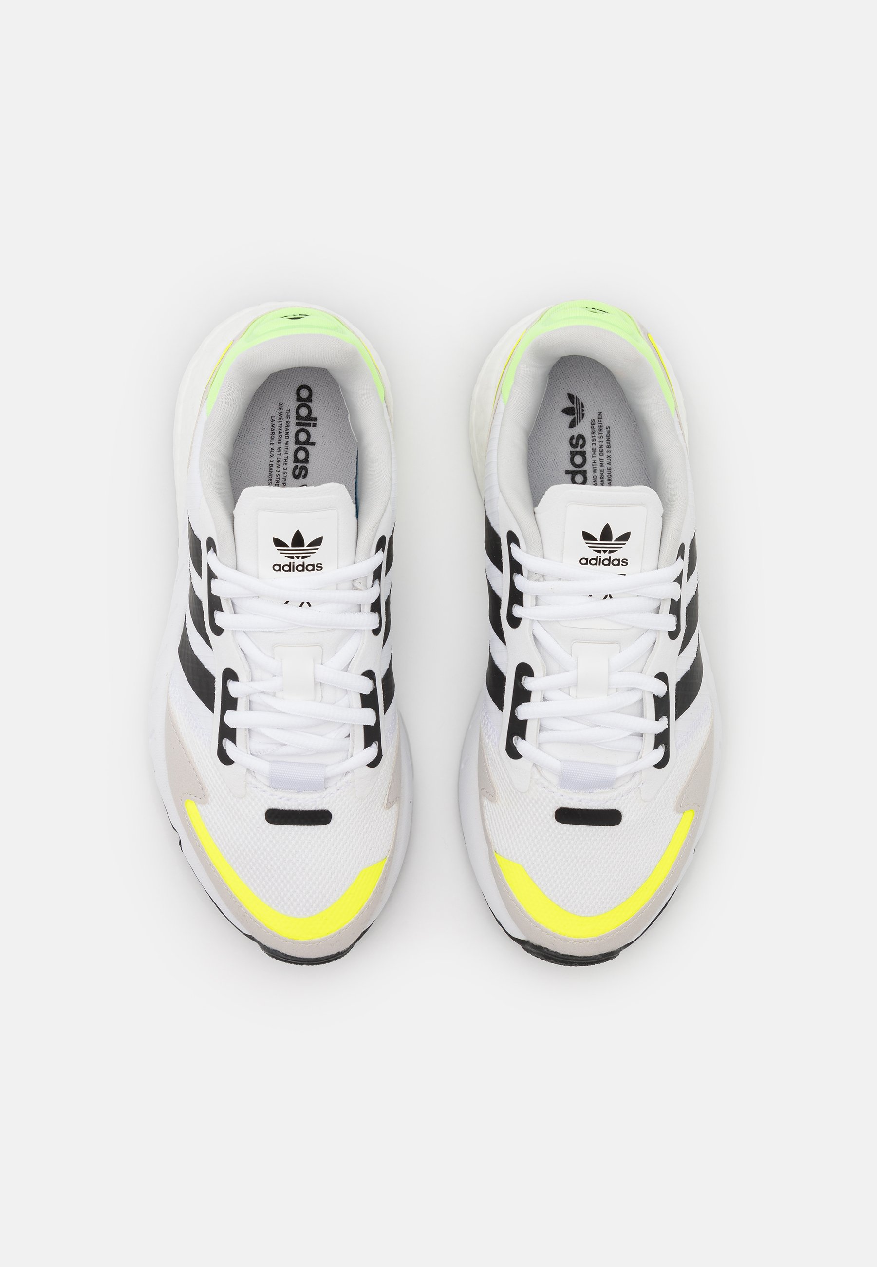 adidas Originals ZX 1K BOOST UNISEX - Zapatillas - footwear white/core  black/solar yellow/blanco - Zalando.es