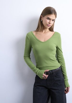 WENDY VNECK - Μπλούζα με μακριά μανίκια - bright green