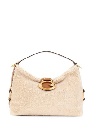 Guess CAMDEN SHOULDER BAG - Kézitáska - natural/cognac