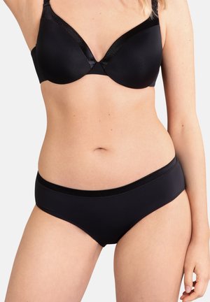 SOFTER MIT GLANZBAND - Slip - schwarz