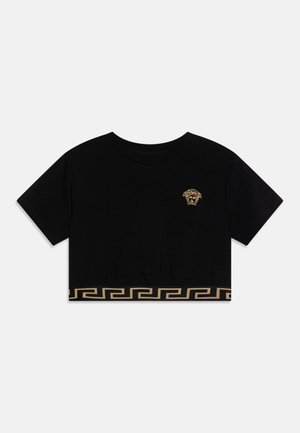 Versace MEDUSA EMBROIDERY - Μπλουζάκι με στάμπα - black/gold