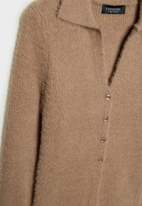 Stradivarius Chaqueta de punto - dark brown