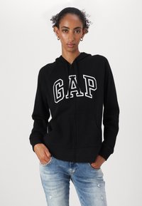 GAP HERITAGE - Felpa con zip - true black