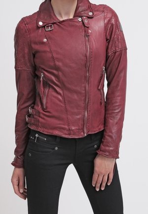 Leren jas - dark red