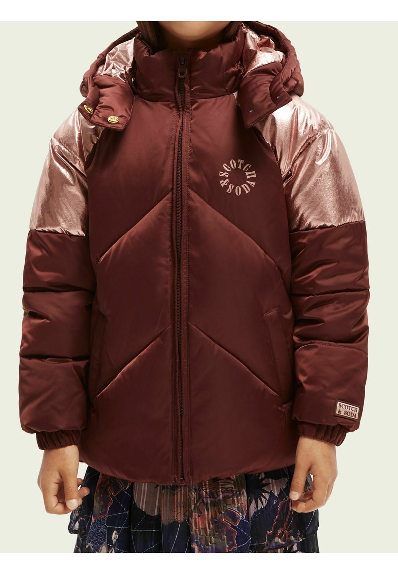 Kinder Jacken | Scotch & Soda SCOTCH & SODA METALLIC DETAIL PUFFER JACKET Parka ruby red/rot - QI32416 Kinder Jacken | Scotch & Soda SCOTCH & SODA METALLIC DETAIL PUFFER JACKET Parka ruby red/rot - QI32416