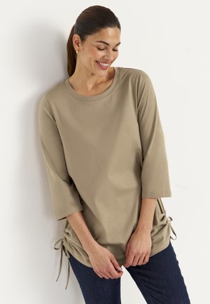 Cellbes of Sweden, JERSEY TUNIQ WITH DRAWSTRING 2 PACK - Langærmet T-shirt - beige black